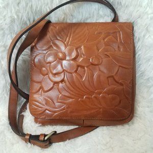 Patricia Nash Floral Embossed Granada Crossbody